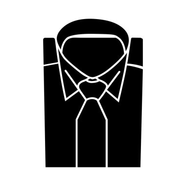 Gömlek ve kravat simge takım elbise erkekler resmi iş logo.