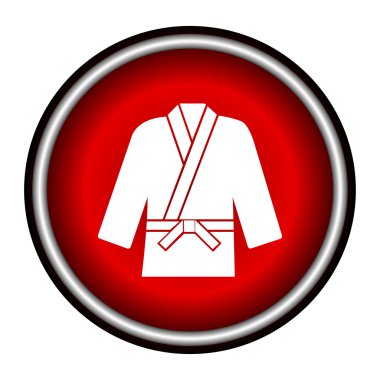 Karate takım kutsal kişilerin resmi, vektör çizim arka plan üzerinde