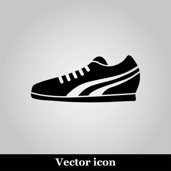 Icono del zapato en segundo plano. Ilustración vectorial — Vector de stock