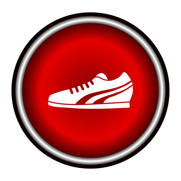 Arka plan Koşu Ayakkabı simgesi. Vektör çizim — Stok Vektör