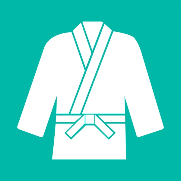 Karate suit icon,vector illustration on background — Stock Vector