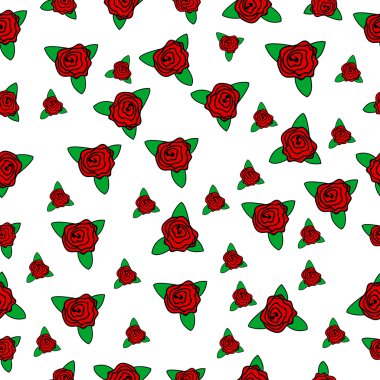 Küçük çiçek gül çiçek Tekstil tasarım