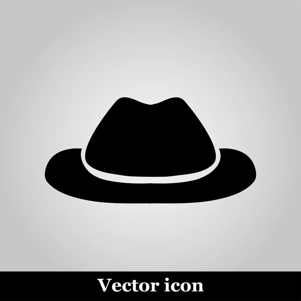 Icône chapeau, iluustration vectorielle isolée en arrière-plan — Image vectorielle