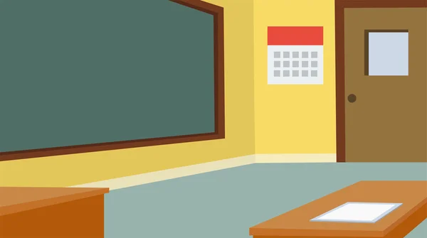 Kara tahta ve Resepsiyon ile okul sınıf