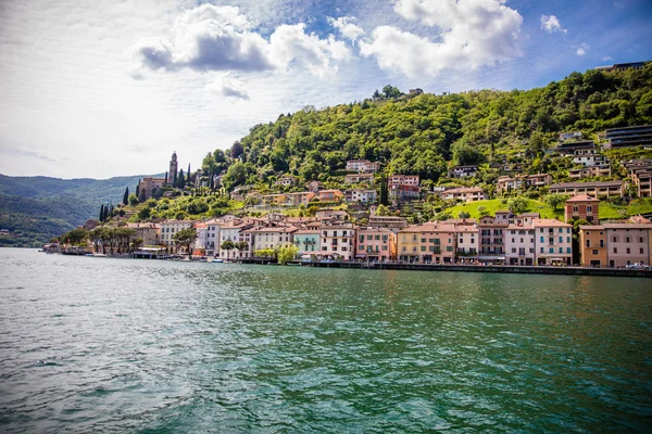Lago Lugano viagem de barco — Fotografia de Stock