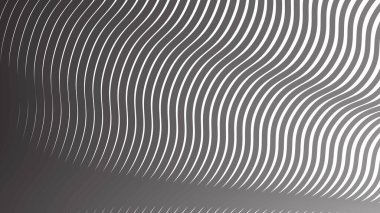 Modern Minimalist Akışkan Vektör Tasarımlı Gri Dalga Çizgisi Soyut Arkaplanı