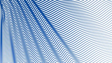 Mavi çizgiler soyut arkaplan dalgaları yumuşak akış çizgileri modern dinamik desen tasarımı