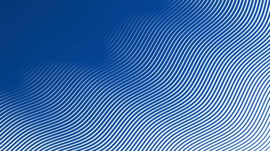 Mavi çizgiler soyut arkaplan dalgaları yumuşak akış çizgileri modern dinamik desen tasarımı