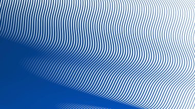 Mavi çizgiler soyut arkaplan dalgaları yumuşak akış çizgileri modern dinamik desen tasarımı