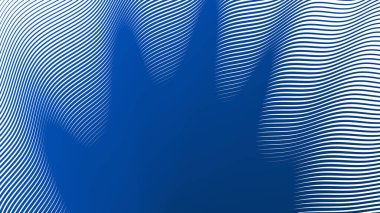 Mavi çizgiler soyut arkaplan dalgaları yumuşak akış çizgileri modern dinamik desen tasarımı