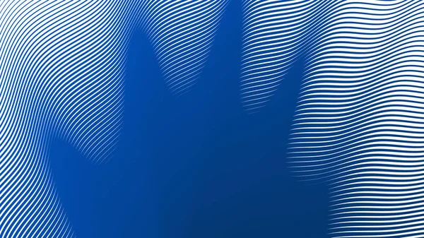 Mavi çizgiler soyut arkaplan dalgaları yumuşak akış çizgileri modern dinamik desen tasarımı