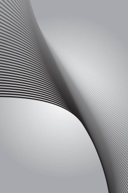 Siyah çizgili ve modern minimal tasarımlı gri gradyan arkaplan