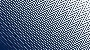 Modern Dinamik Geometrik Desen Tasarımı ile Mavi ve Beyaz Zigzag Çizgili Soyut Arkaplan