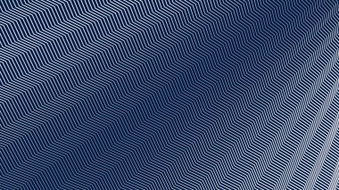 Modern Dinamik Geometrik Desen Tasarımı ile Mavi ve Beyaz Zigzag Çizgili Soyut Arkaplan