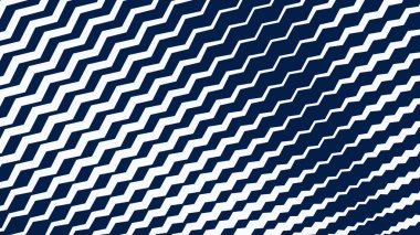 Modern Dinamik Geometrik Desen Tasarımı ile Mavi ve Beyaz Zigzag Çizgili Soyut Arkaplan