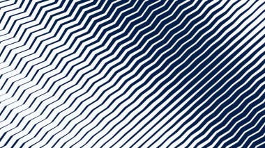 Modern Dinamik Geometrik Desen Tasarımı ile Mavi ve Beyaz Zigzag Çizgili Soyut Arkaplan