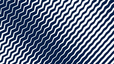 Modern Dinamik Geometrik Desen Tasarımı ile Mavi ve Beyaz Zigzag Çizgili Soyut Arkaplan