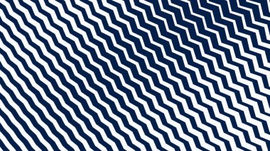 Modern Dinamik Geometrik Desen Tasarımı ile Mavi ve Beyaz Zigzag Çizgili Soyut Arkaplan