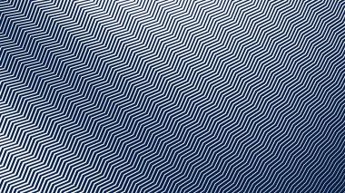 Modern Dinamik Geometrik Desen Tasarımı ile Mavi ve Beyaz Zigzag Çizgili Soyut Arkaplan
