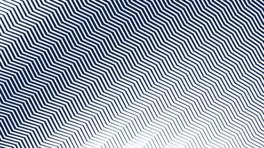 Modern Dinamik Geometrik Desen Tasarımı ile Mavi ve Beyaz Zigzag Çizgili Soyut Arkaplan