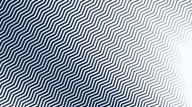 Modern Dinamik Geometrik Desen Tasarımı ile Mavi ve Beyaz Zigzag Çizgili Soyut Arkaplan