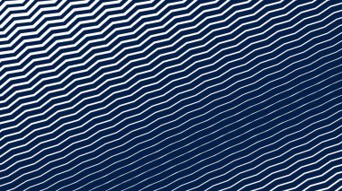 Modern Dinamik Geometrik Desen Tasarımı ile Mavi ve Beyaz Zigzag Çizgili Soyut Arkaplan