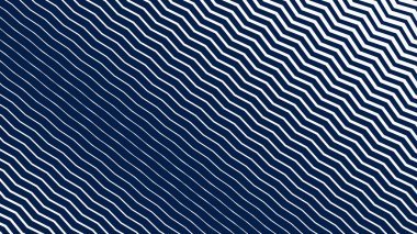 Modern Dinamik Geometrik Desen Tasarımı ile Mavi ve Beyaz Zigzag Çizgili Soyut Arkaplan