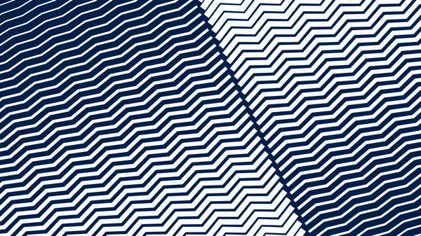 Modern Dinamik Geometrik Desen Tasarımı ile Mavi ve Beyaz Zigzag Çizgili Soyut Arkaplan