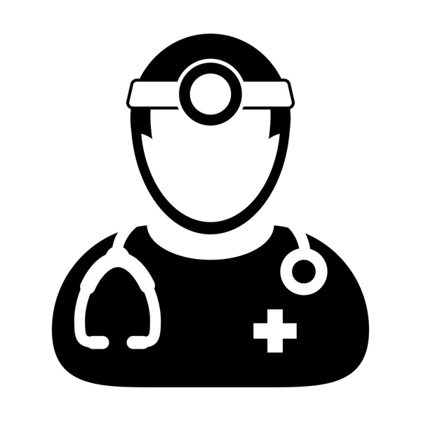 Doctor Icon - Flat Color Physician - Stok Vektor
