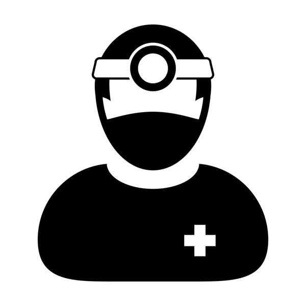 Dokter icon-platte kleur arts — Stockvector