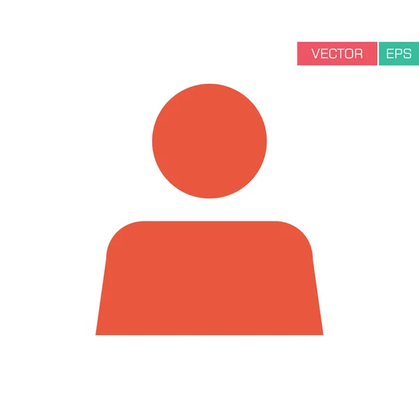 Användarikon-platt färg person profil mänsklig avatar — Stock vektor