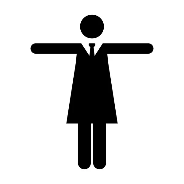 Benutzersymbol - Frau, Profil, Geschäftsfrau, Person, Menschen, Kunde, Kundensymbol — Stockvektor