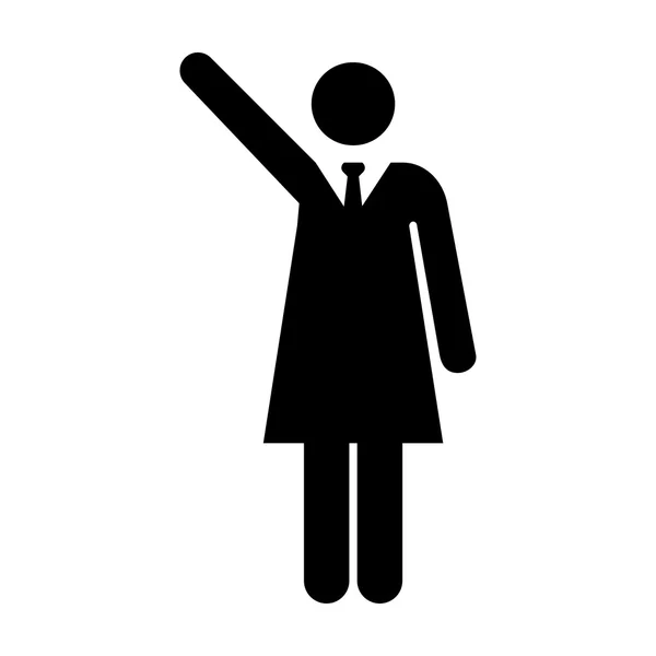 Pictogram van de gebruiker - vrouw, profiel, zakenvrouw, persoon, mensen, klant, Client-pictogram — Stockvector