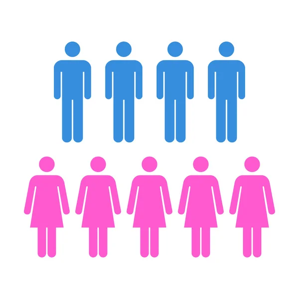 People Icon - Men, Women, Population, Team, Group, Crowd Icon in Vector illustration.