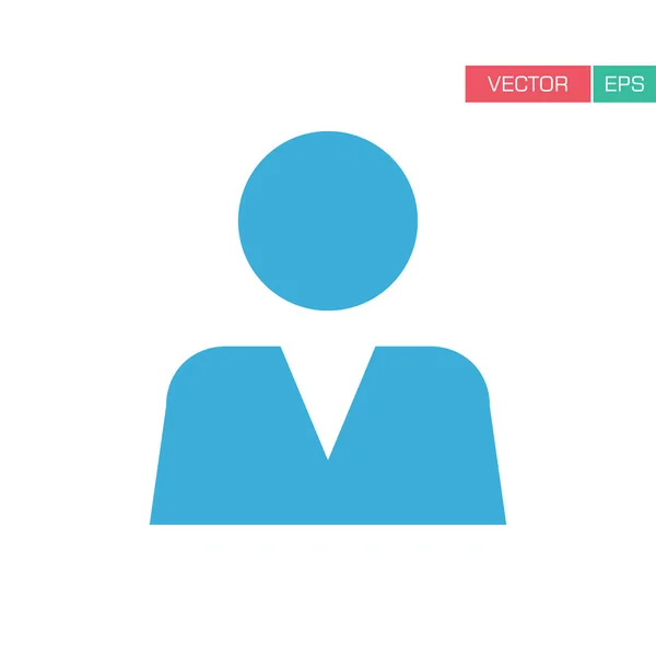 Användaren ikonen - mannen, profil, affärsman, Manager, kund, klienten användaren ikonen i platt färg vektor illustration. — Stock vektor