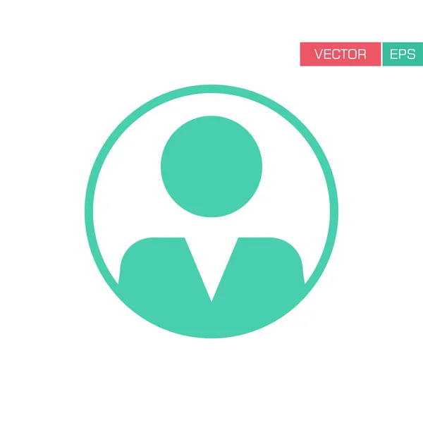 Brugerikon - mand, profil, forretningsmand, manager, kunde, klient bruger ikon i Afrundet flad farve vektor illustration . – Stock-vektor