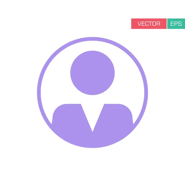 Иконка пользователя - Man, Profile, Businessman, Manager, Customer, Client User Icon in Rounded Flat Color Vector illustration . — стоковый вектор