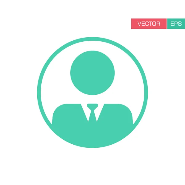 Ícone do usuário - Homem, Perfil, Empresário, Gerente, Cliente, Ícone do cliente em cor plana Rounded Glyph Vector ilustração . — Vetor de Stock
