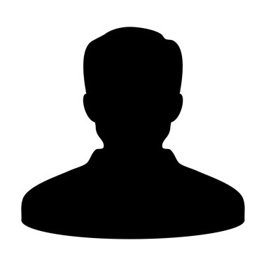 Kullanıcı simgesi - profil, adam, işadamı, Yöneticisi, müşteri, istemci kullanıcı simgesinde glif vektör çizim