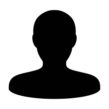 Kullanıcı simgesi - profil, adam, işadamı, Yöneticisi, müşteri, istemci kullanıcı simgesinde glif vektör çizim