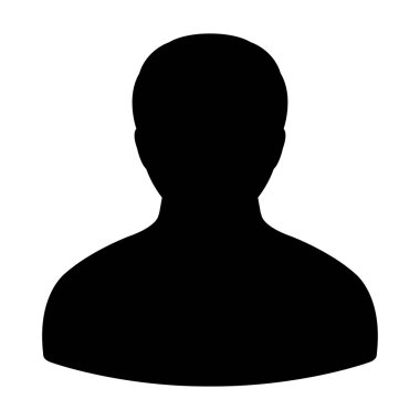 Kullanıcı simgesi - profil, adam, işadamı, Yöneticisi, müşteri, istemci kullanıcı simgesinde glif vektör çizim