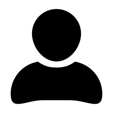 Kullanıcı simgesi - profil, adam, işadamı, Yöneticisi, müşteri, istemci kullanıcı simgesinde glif vektör çizim