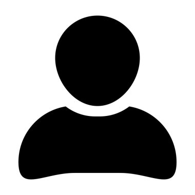 Kullanıcı simgesi - profil, adam, işadamı, Yöneticisi, müşteri, istemci kullanıcı simgesinde glif vektör çizim