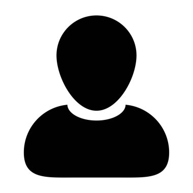 Kullanıcı simgesi - profil, adam, işadamı, Yöneticisi, müşteri, istemci kullanıcı simgesinde glif vektör çizim