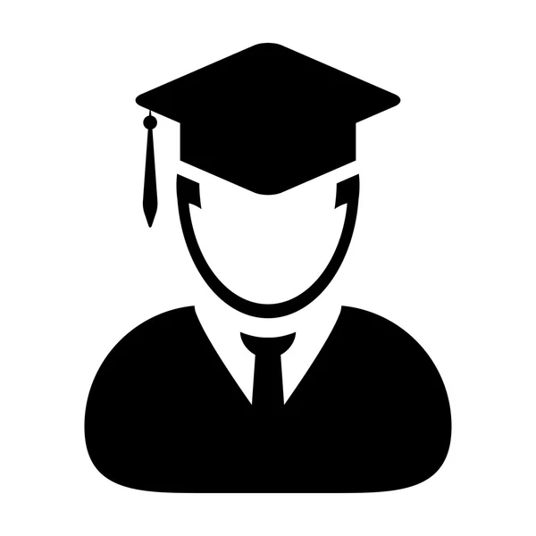 Ícone de estudante - Graduação, Educação, Acadêmico, Ícone de vetor de grau — Vetor de Stock