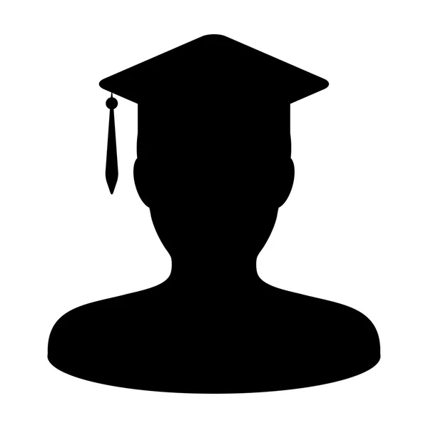 Icono Estudiantil - Graduado, Académico, Educación, Icono de Vector de Grado — Vector de stock