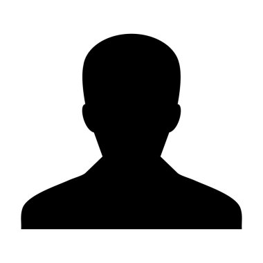 Kullanıcı simgesi - profil, adam, işadamı, Yöneticisi, müşteri, istemci kullanıcı simgesinde glif vektör çizim