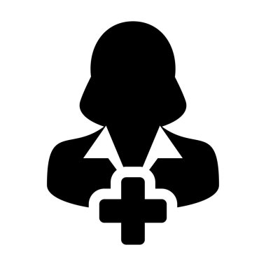 Kullanıcı simgesi - kadın, hesap, yeni, profil glif vektör çizim Ekle