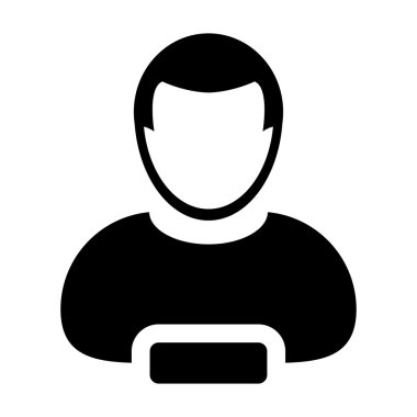 Kullanıcı Simgesini Kaldır - Adam, Hesap, Avatar, Profil Glyph Vektör çizimi