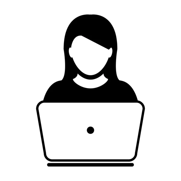 User Icon - Laptop, Computer, Device, Worker Vector illustration